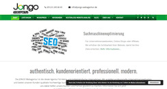 Desktop Screenshot of jongo-webagentur.de