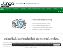 Tablet Screenshot of jongo-webagentur.de